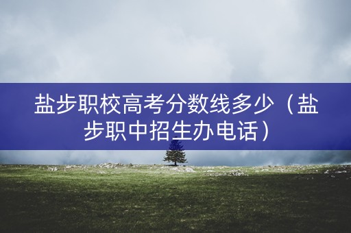 盐步职校高考分数线多少（盐步职中招生办电话）