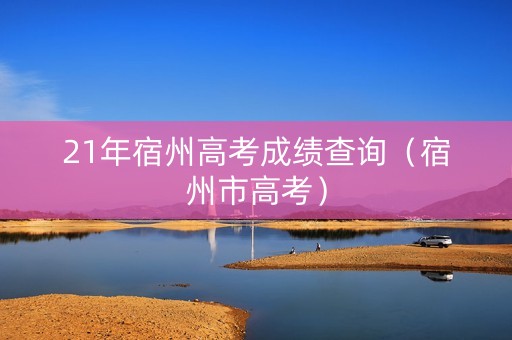 21年宿州高考成绩查询（宿州市高考）