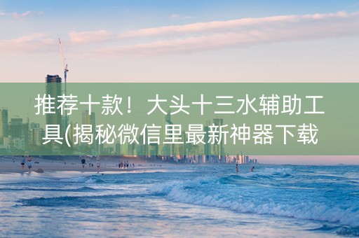 推荐十款！大头十三水辅助工具(揭秘微信里最新神器下载)