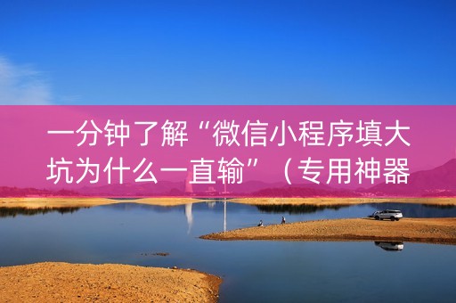 一分钟了解“微信小程序填大坑为什么一直输”（专用神器下载)