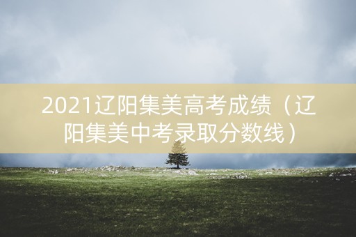2021辽阳集美高考成绩（辽阳集美中考录取分数线）