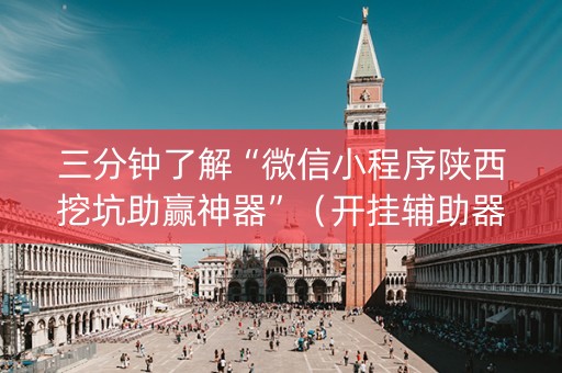 三分钟了解“微信小程序陕西挖坑助赢神器”（开挂辅助器插件)