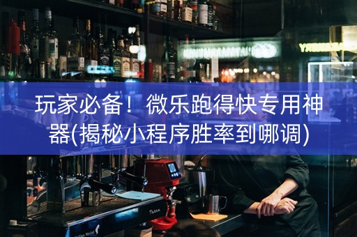 玩家必备！微乐跑得快专用神器(揭秘小程序胜率到哪调)