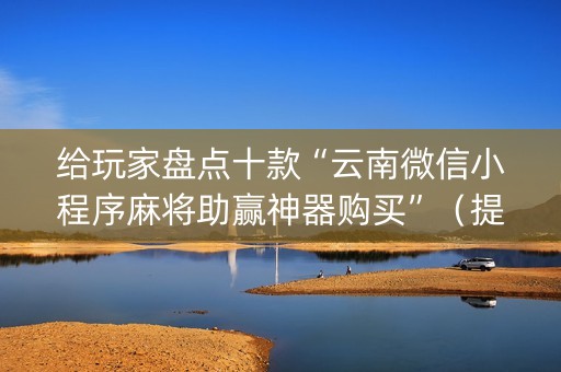 给玩家盘点十款“云南微信小程序麻将助赢神器购买”（提高胜率技巧)