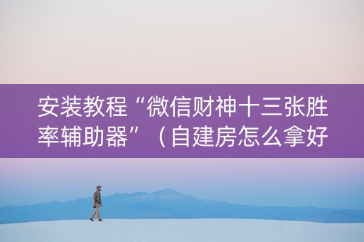 安装教程“微信财神十三张胜率辅助器”（自建房怎么拿好牌)