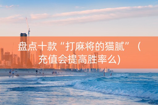盘点十款“打麻将的猫腻”（充值会提高胜率么)