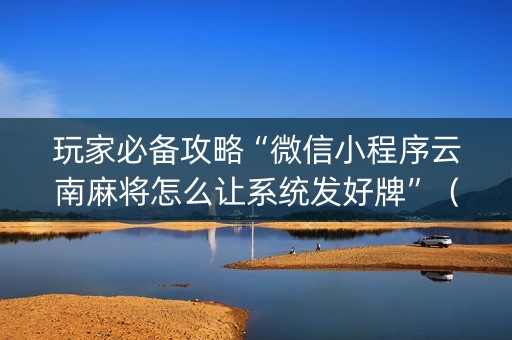 玩家必备攻略“微信小程序云南麻将怎么让系统发好牌”（助攻神器)