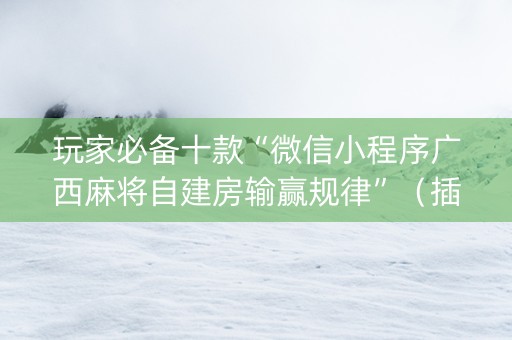 玩家必备十款“微信小程序广西麻将自建房输赢规律”（插件开挂免费AI)
