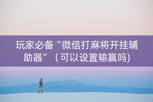 玩家必备“微信打麻将开挂辅助器”（可以设置输赢吗)