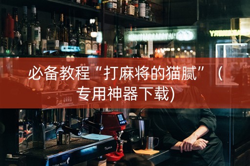 必备教程“打麻将的猫腻”（专用神器下载)