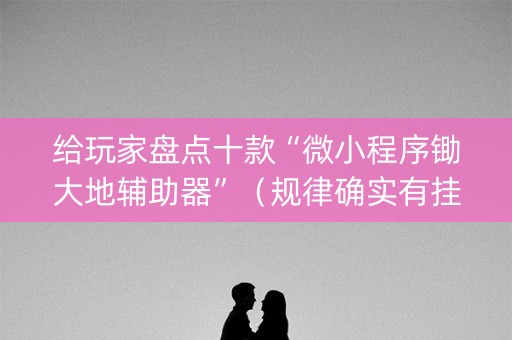 给玩家盘点十款“微小程序锄大地辅助器”（规律确实有挂)