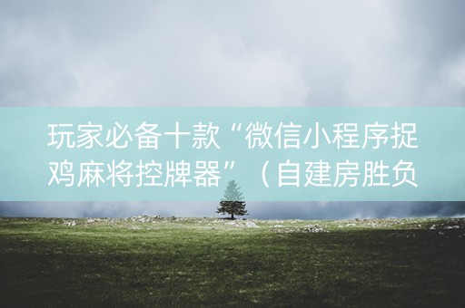 玩家必备十款“微信小程序捉鸡麻将控牌器”（自建房胜负规律)