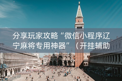 分享玩家攻略“微信小程序辽宁麻将专用神器”（开挂辅助器插件)