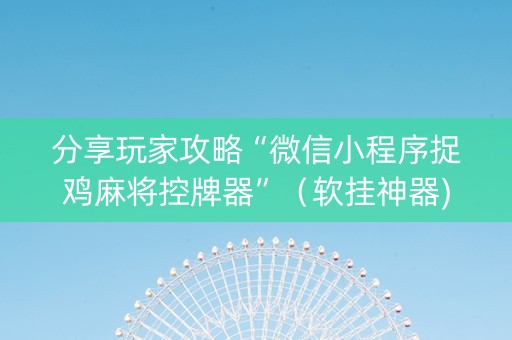 分享玩家攻略“微信小程序捉鸡麻将控牌器”（软挂神器)