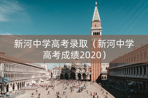 新河中学高考录取（新河中学高考成绩2020）