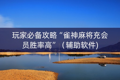 玩家必备攻略“雀神麻将充会员胜率高”（辅助软件)