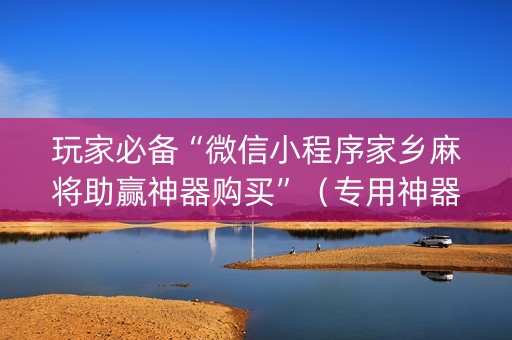玩家必备“微信小程序家乡麻将助赢神器购买”（专用神器)