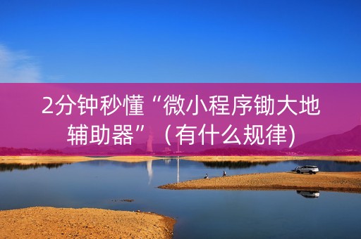 2分钟秒懂“微小程序锄大地辅助器”（有什么规律)