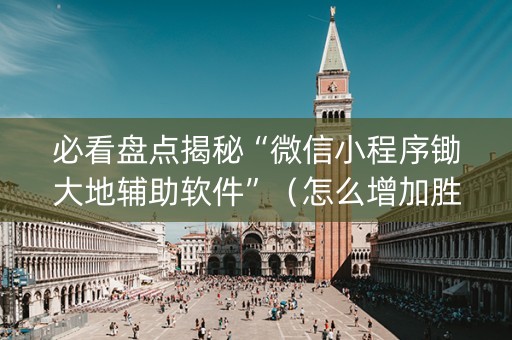 必看盘点揭秘“微信小程序锄大地辅助软件”（怎么增加胜率)