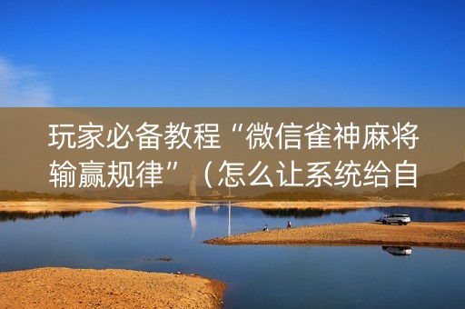 玩家必备教程“微信雀神麻将输赢规律”（怎么让系统给自己好牌)