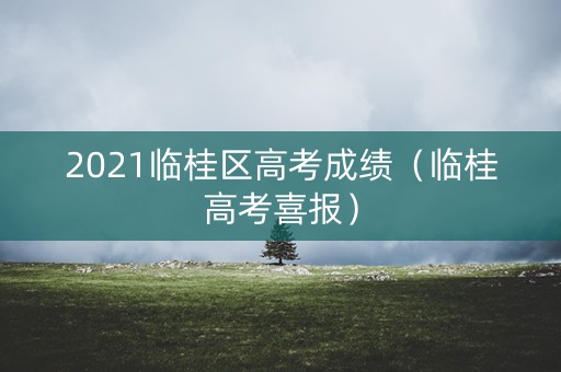 2021临桂区高考成绩（临桂高考喜报）