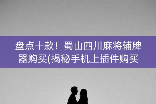 盘点十款！蜀山四川麻将辅牌器购买(揭秘手机上插件购买)