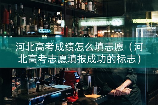 河北高考成绩怎么填志愿（河北高考志愿填报成功的标志）