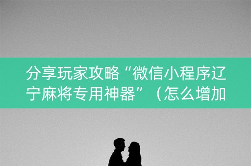 分享玩家攻略“微信小程序辽宁麻将专用神器”（怎么增加胜率)