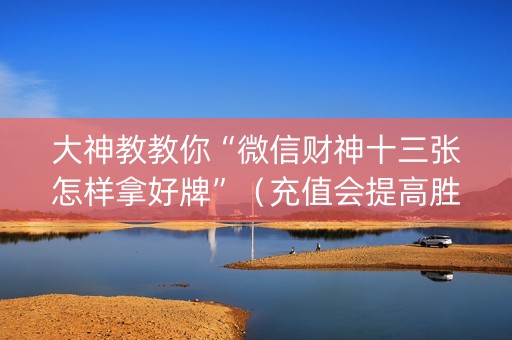 大神教教你“微信财神十三张怎样拿好牌”（充值会提高胜率么)