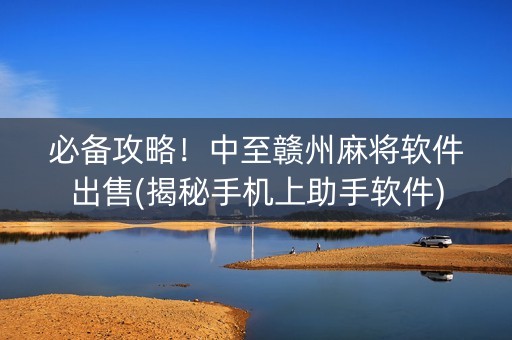 必备攻略！中至赣州麻将软件出售(揭秘手机上助手软件)