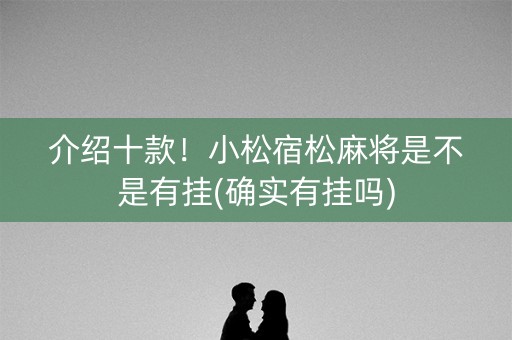 介绍十款！小松宿松麻将是不是有挂(确实有挂吗)