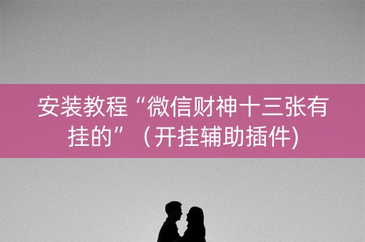 安装教程“微信财神十三张有挂的”（开挂辅助插件)