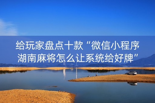 给玩家盘点十款“微信小程序湖南麻将怎么让系统给好牌”（专用神器下载)
