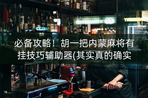 必备攻略！胡一把内蒙麻将有挂技巧辅助器(其实真的确实有挂)