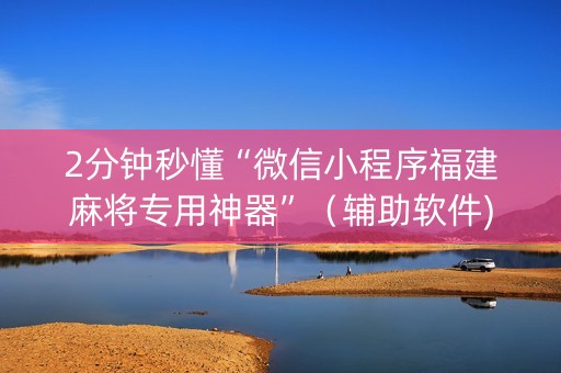 2分钟秒懂“微信小程序福建麻将专用神器”（辅助软件)