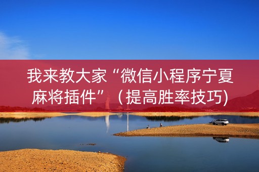 我来教大家“微信小程序宁夏麻将插件”（提高胜率技巧)