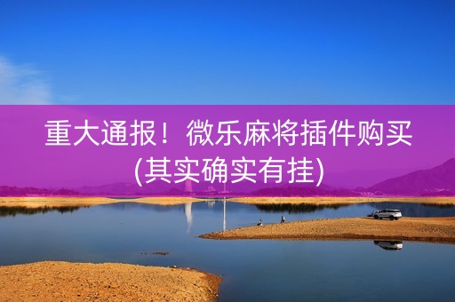 重大通报！微乐麻将插件购买(其实确实有挂)