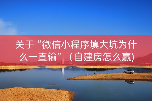 关于“微信小程序填大坑为什么一直输”（自建房怎么赢)