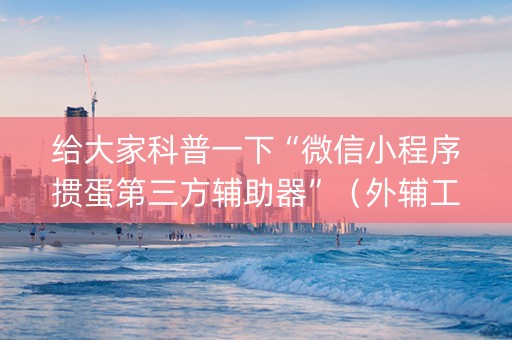 给大家科普一下“微信小程序掼蛋第三方辅助器”（外辅工具)