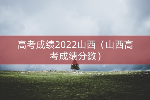 高考成绩2022山西（山西高考成绩分数）