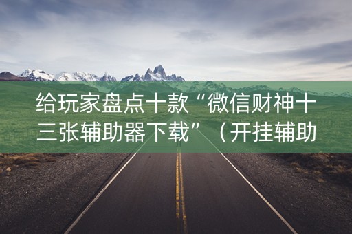 给玩家盘点十款“微信财神十三张辅助器下载”（开挂辅助脚本)