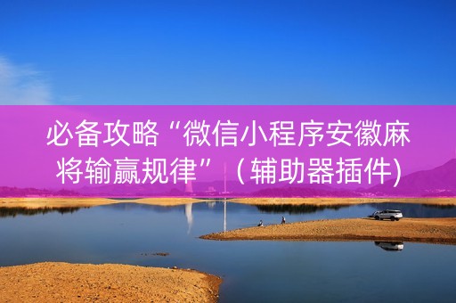 必备攻略“微信小程序安徽麻将输赢规律”（辅助器插件)