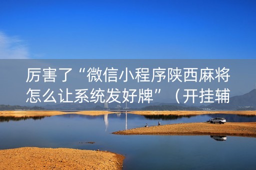 厉害了“微信小程序陕西麻将怎么让系统发好牌”（开挂辅助插件)