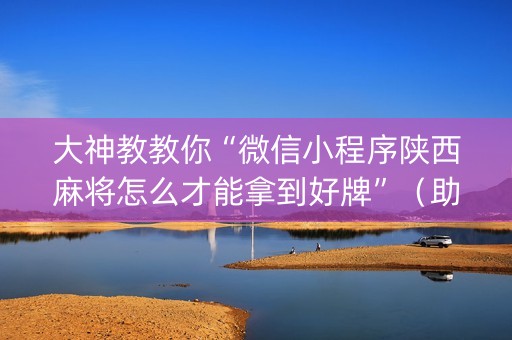 大神教教你“微信小程序陕西麻将怎么才能拿到好牌”（助赢神器)