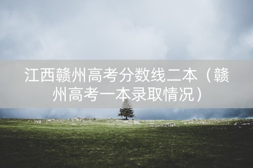 江西赣州高考分数线二本（赣州高考一本录取情况）