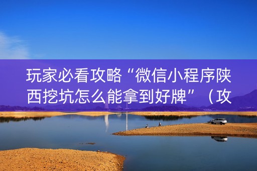 玩家必看攻略“微信小程序陕西挖坑怎么能拿到好牌”（攻略插件)