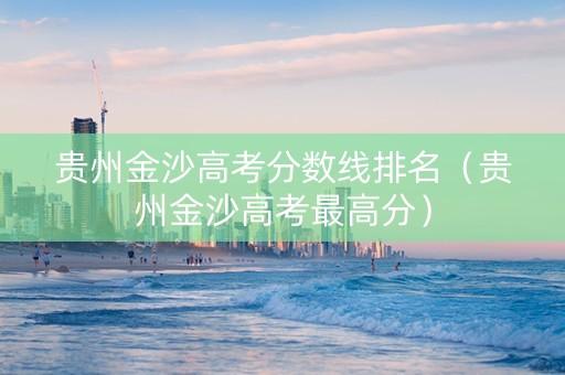 贵州金沙高考分数线排名（贵州金沙高考最高分）