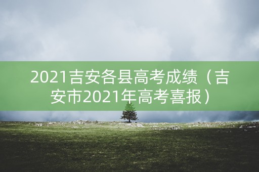 2021吉安各县高考成绩（吉安市2021年高考喜报）