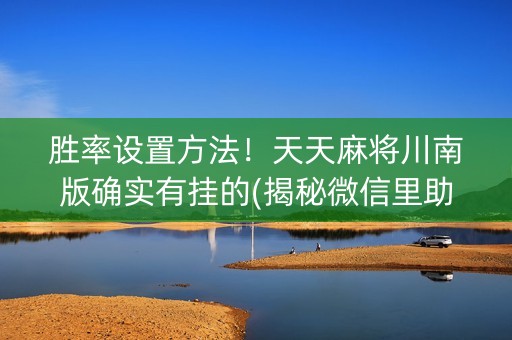 胜率设置方法！天天麻将川南版确实有挂的(揭秘微信里助攻神器)