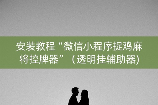 安装教程“微信小程序捉鸡麻将控牌器”（透明挂辅助器)